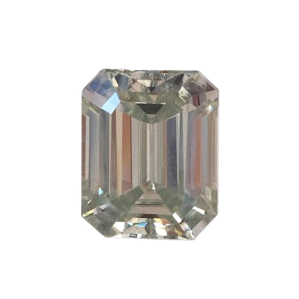 2.50 Carat Emerald Cut Green Moissanite Loose Gemstone for Jewelry Making - Engagement Rings, Earrings & Necklace Designs