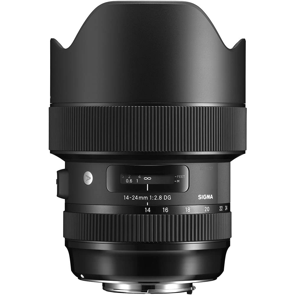 Sigma 14-24mm f/2.8 DG HSM Art Lens for Nikon F (212955) - Full Frame Wide Angle Zoom Lens with Backpack, 64GB SD Card, Lens Case, Card Reader, Cleaning Kit, Tripod & Accessories Bundle - Perfect for Landscape, Architecture & Astrophotography