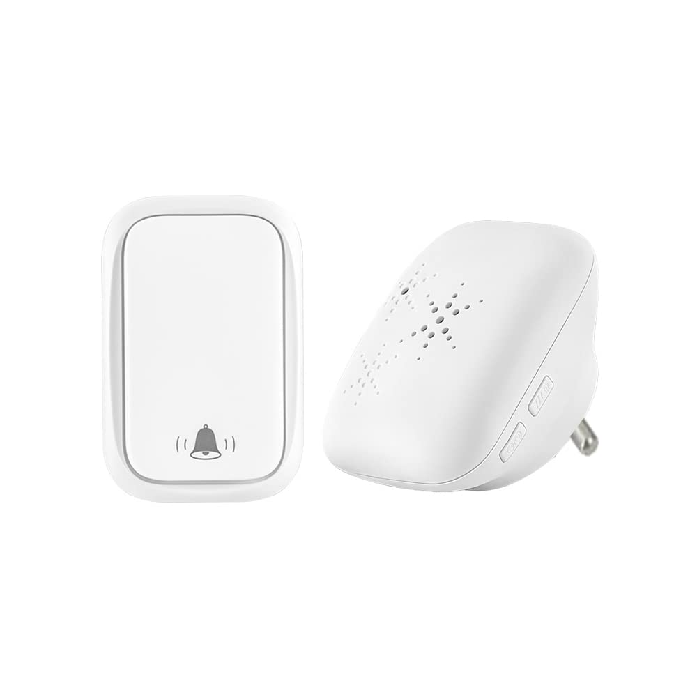 150M Long Range Wireless Doorbell with 38 Melodies, 433.92MHz Frequency, IP44 Weatherproof - Perfect for Home, Classroom, Office & Outdoor Use (Black)