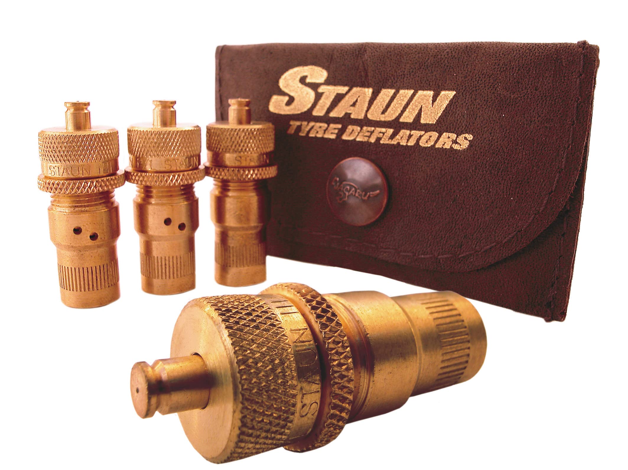Staun Tyre Deflators - Original Australian Tire Deflator for Off-Roading | Automatic Air Down to 15-55 PSI | Perfect for 4x4, Jeep & Truck Adventures