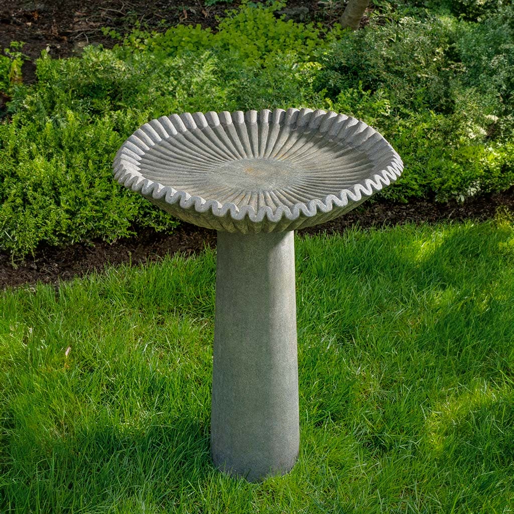 Campania International Kashmir Birdbath - Elegant Outdoor Garden Decor for Birds | Perfect for Backyard, Patio, and Garden Decoration