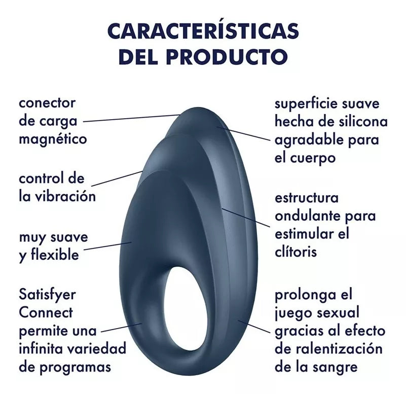 Satisfyer Powerful One Ring - Premium Pleasure Ring for Couples - Enhance Intimacy & Sensation - Perfect for Date Nights & Romantic Moments
