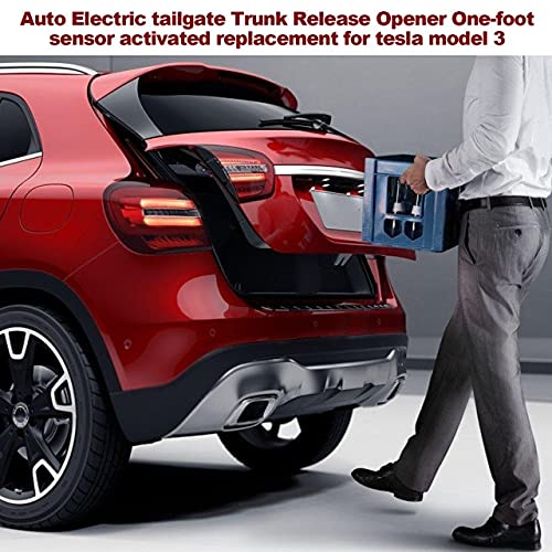 Electric Tailgate Trunk Release Opener for Tesla Model 3 - One Foot Sensor Activated Auto Liftgate Kit - Car Accessories Replacement (Color as Shown) - Perfect for Hands-Free Convenience & Loading Groceries