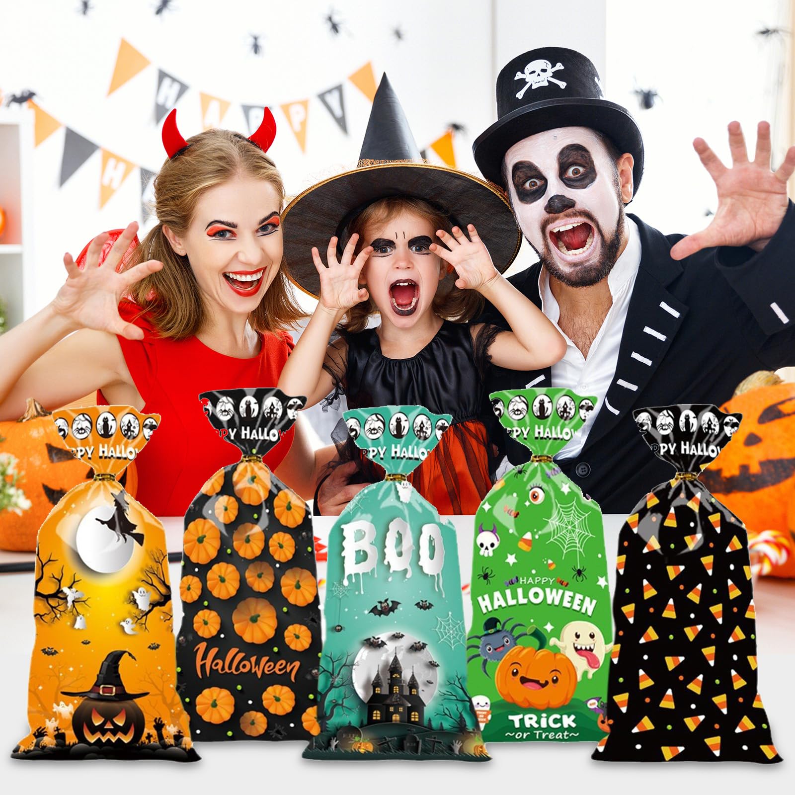 Halloween Treat Bags - 50 Pack (4.9