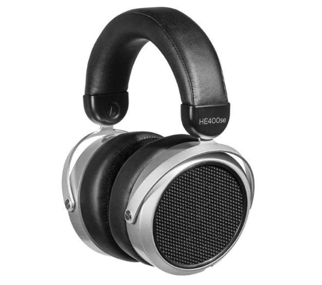 HiFiMAN HE400se Open-Back Planar Magnetic HiFi Headphones with Stealth Magnet Technology - Silver, Adjustable Headband for Home Studio & Audiophile Listening (Packaging May Vary) - Perfect for Music Production, Gaming & Critical Listening Sessions