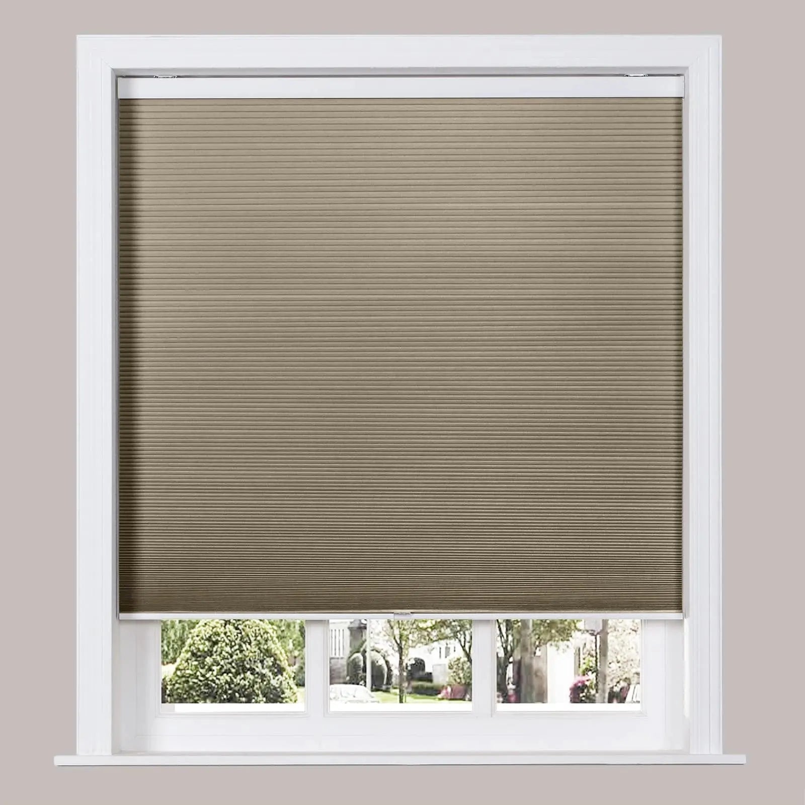 Blackout Cellular Shades for Windows - Cordless Honeycomb Blinds by Paola | Energy Efficient, Light Blocking, Noise Reducing | Perfect for Bedrooms, Nurseries & Home Offices