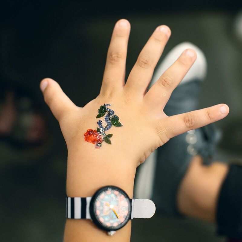 Djeco Kids Temporary Tattoos - 50+ Fun Mixed Designs for Boys & Girls - Safe, Non-Toxic Body Art for Parties, Birthdays & Playtime