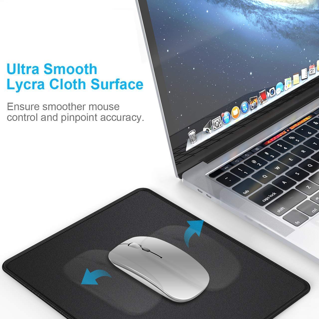 MROCO 3-Pack Ergonomic Mouse Pad Set for Office & Home - Comfortable Wrist Support for Computer, Laptop, Gaming & Workstation Use