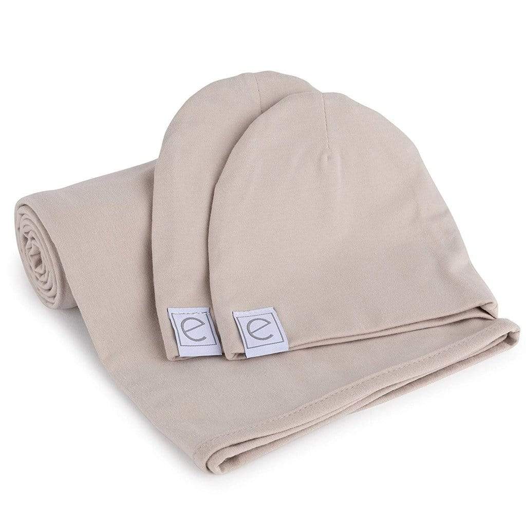 Ely's&Co. Jersey Cotton Swaddle Set - Soft Baby Swaddle Blankets for Newborns, Breathable & Stretchy for Comfortable Sleep, Perfect for Nursery, Travel & Photo Shoots