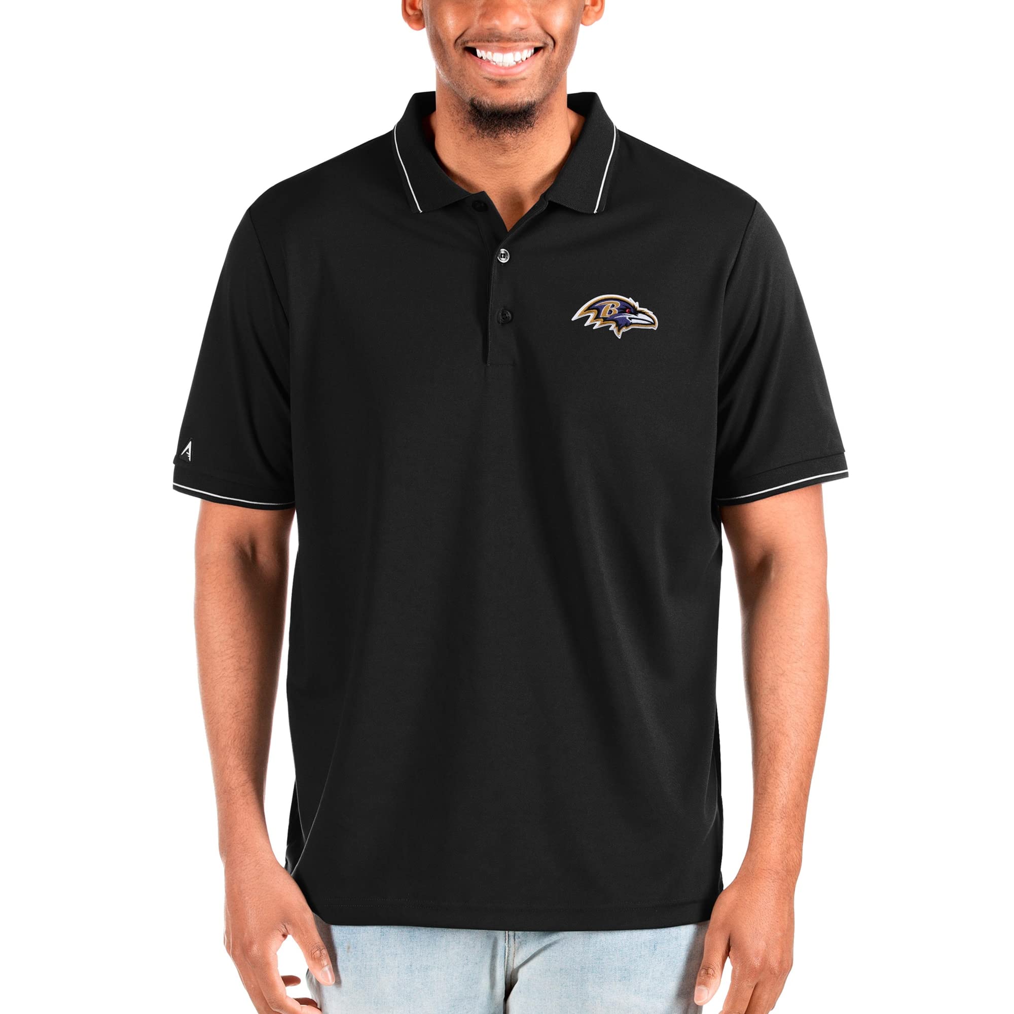 Antigua Men's NFL Big & Tall Affluent Polo Shirt - Official Licensed NFL Apparel for Plus Size Fans - Perfect for Game Day, Tailgating & Casual Wear