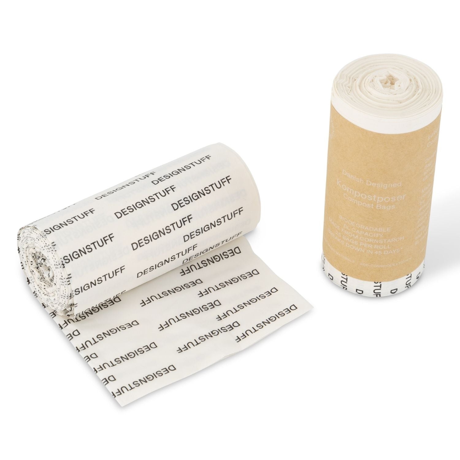 Eco-Friendly Biodegradable Compostable Kitchen Trash Bags 8L (50 Count) - Perfect for Food Waste, Organic Recycling & Sustainable Home Use