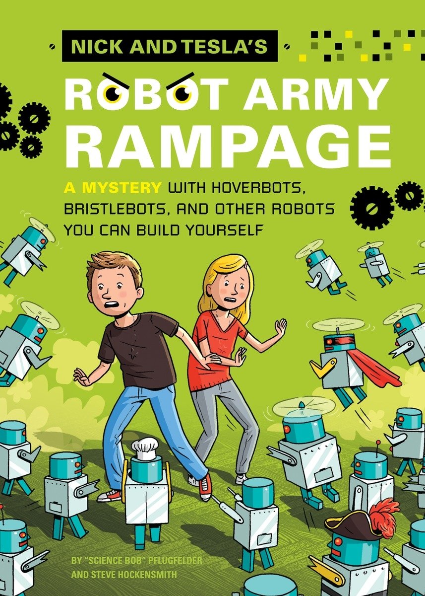 Nick and Tesla's Robot Army Rampage DIY Kit - Build Hoverbots & Bristlebots - STEM Science Mystery Project for Kids - Perfect for Science Fairs & Homeschool Robotics Activities