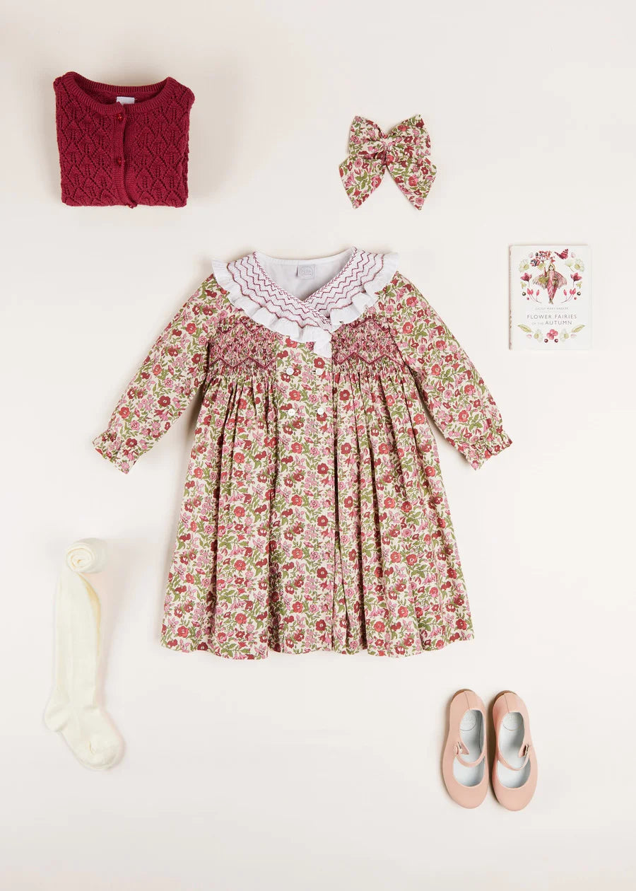 Daphne Floral Dress for Girls - Elegant Summer Outfit for Parties, Weddings & Special Occasions