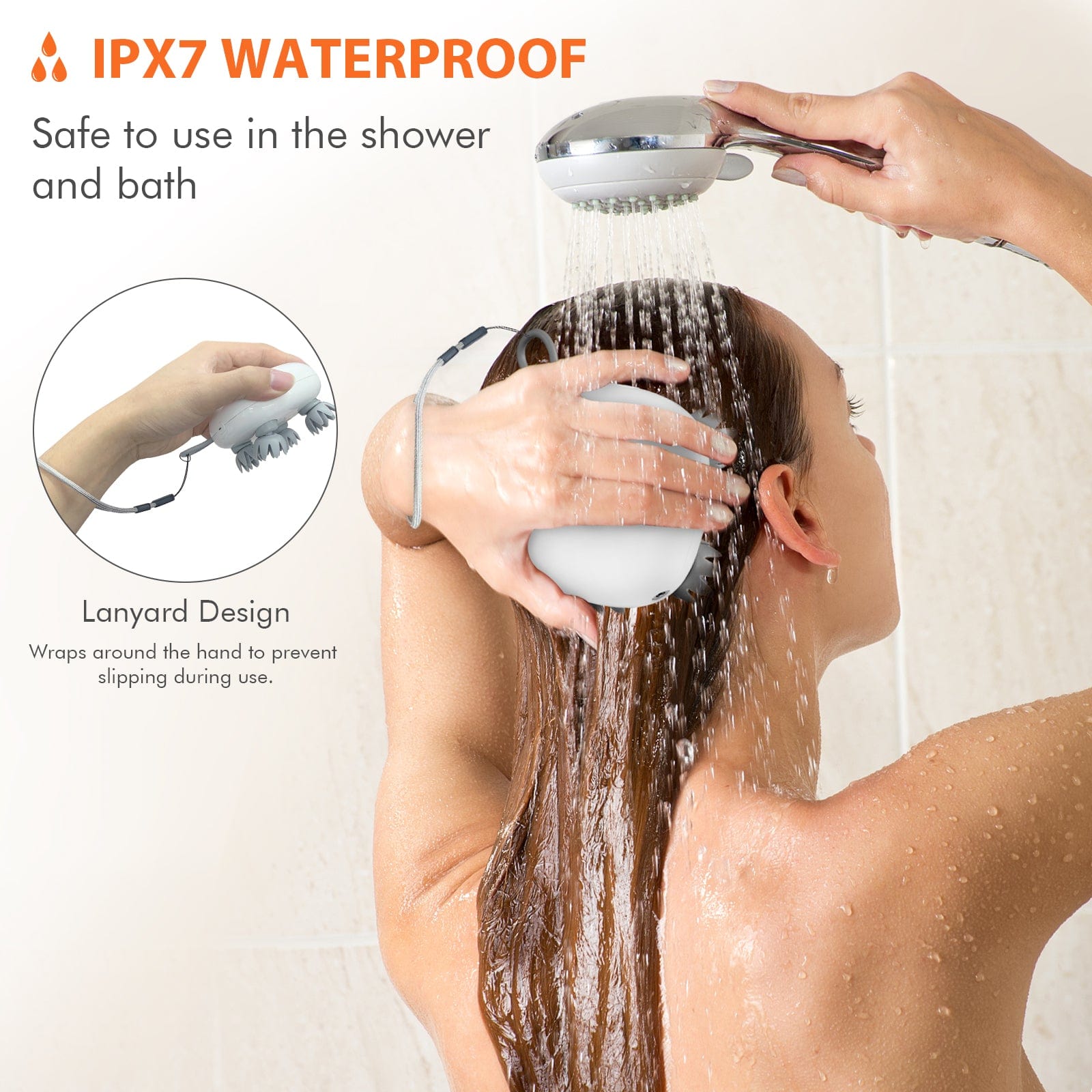 Snailax Cordless Electric Scalp Massager - Portable Head Massager for Relaxation & Stress Relief - Perfect for Home, Office & Travel Use