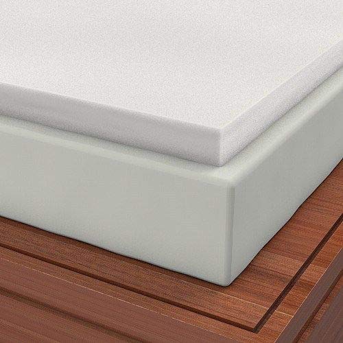 Twin XL 4 Inch Memory Foam Mattress Topper with Expandable Cover & Contour Pillow - Soft Visco Elastic Foam, Made in USA - Perfect for Dorm Beds, Guest Rooms & Back Pain Relief
