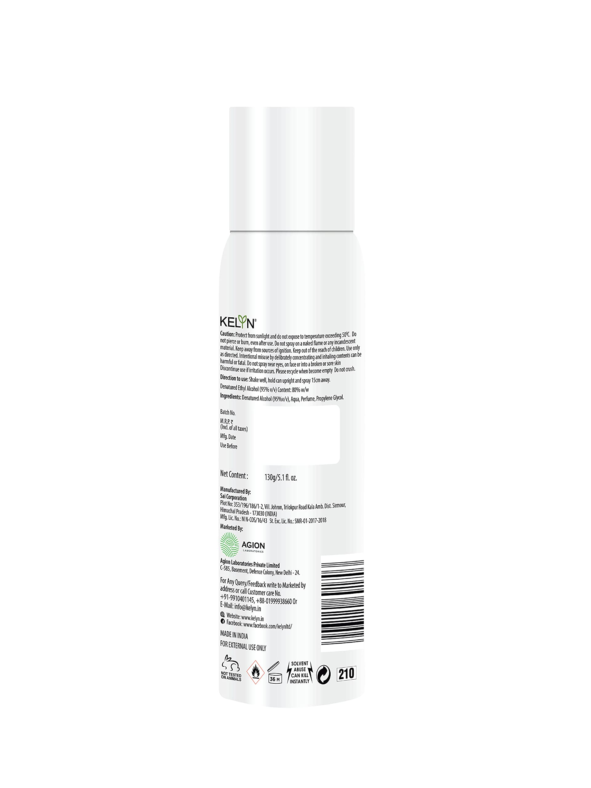 KELYN Long Lasting Imperial No Gas Women's Body Spray - 150ml Everyday Deodorant for Freshness & Confidence | Perfect for Work, Gym & Daily Use