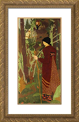 Gold Ornate Wood Frame with Double Matting