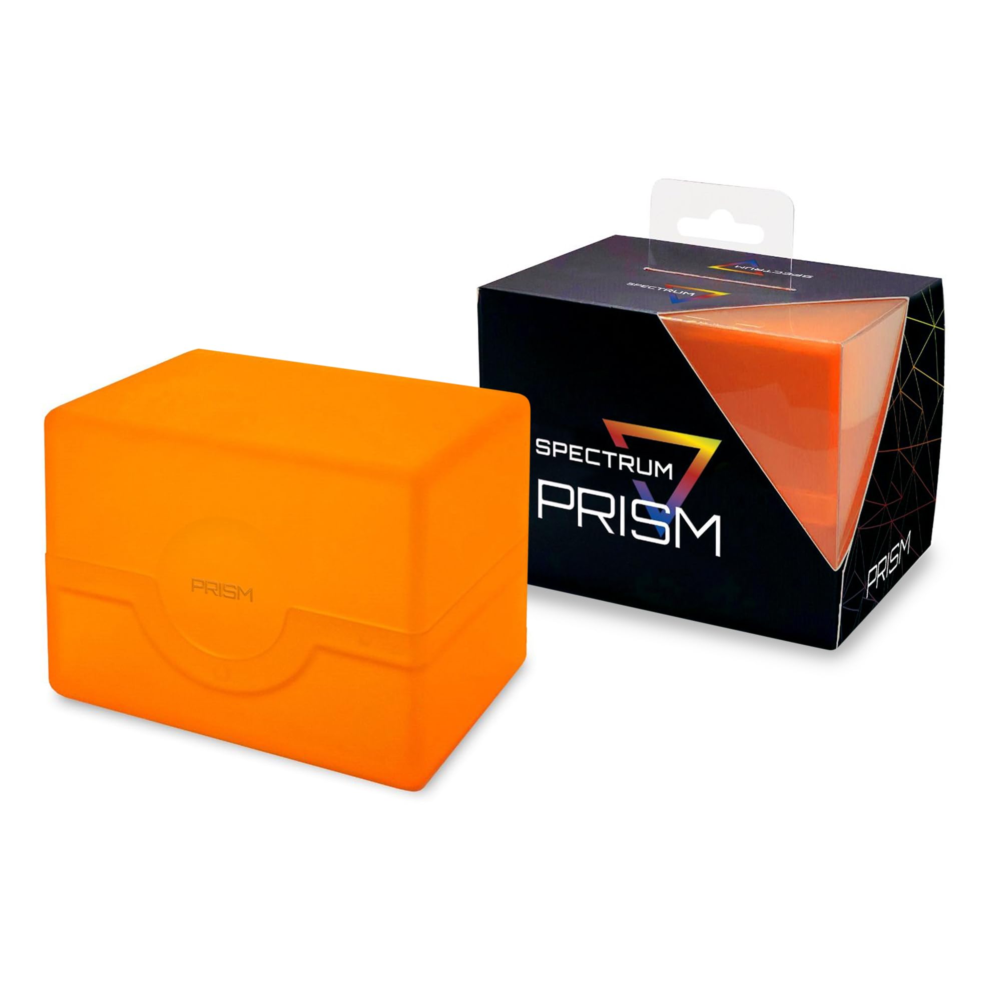 Prism Deck Cases 100+ Sunset Orange - Premium Card Storage for Collectible Trading Cards | Perfect for MTG, Pokemon & Yu-Gi-Oh Players | Durable & Stylish Protection for Game Nights & Tournaments