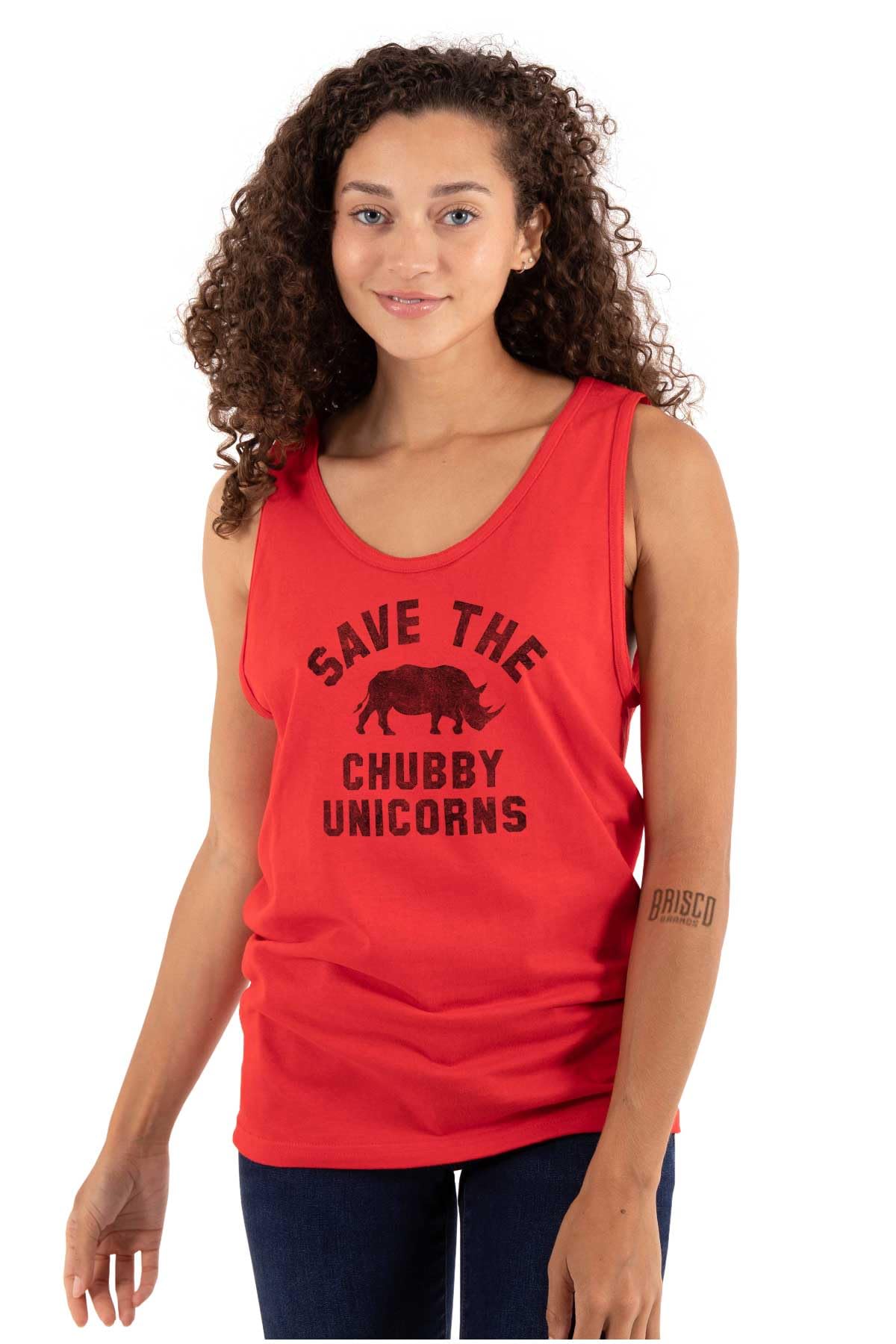 Save The Chubby Unicorns Graphic Fantasy Tank Top for Men & Women - Casual Summer Tee for Beach, Music Festivals & Cosplay