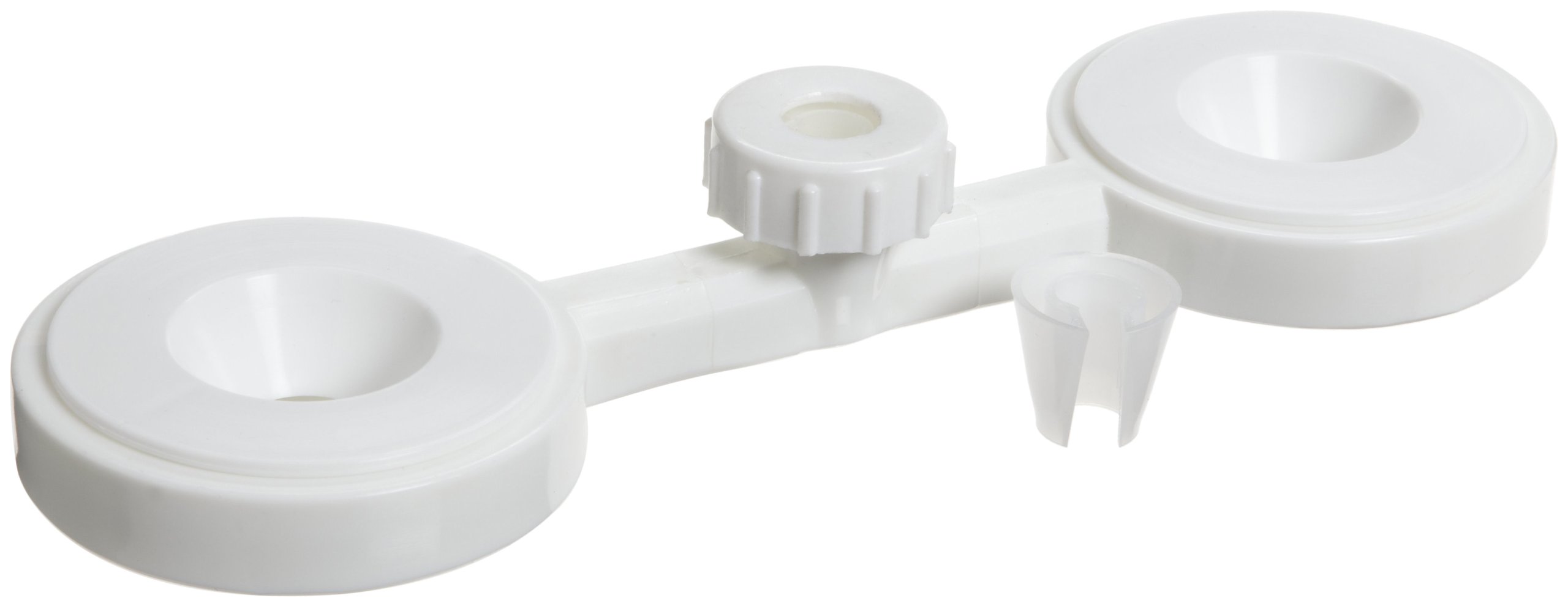SP Bel-Art Polypropylene Funnel Holder for Two 1 to 6 inch Funnels (F18242-0000) - Lab Equipment for Chemistry Experiments & Liquid Transfer
