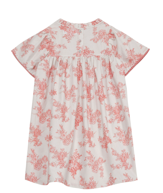 CERA UNA VOLTA Leonidas Dress for Girls (Ages 2-10 Years) - Elegant Floral Party Dress for Special Occasions, Birthday & Holiday Events