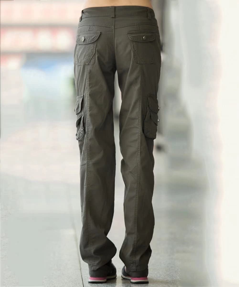 Women's Work Cargo Pants with Multiple Pockets - Tactical Combat Trousers for Outdoor & Casual Wear - Perfect for Hiking, Construction Work, and Everyday Use