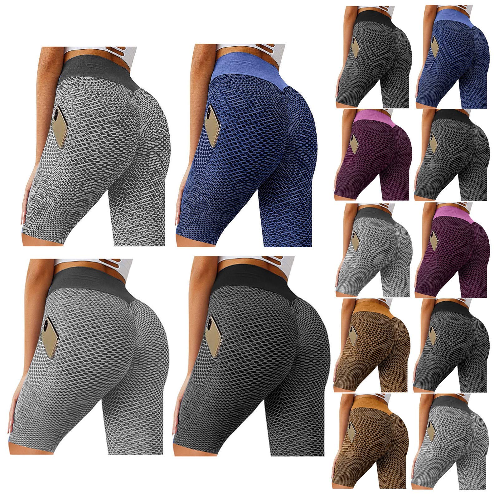 Venum Takara High Waisted Yoga Pants for Women - XXL Purple Gym Leggings, Sexy Tight Workout Tights for Running, Training & Fitness