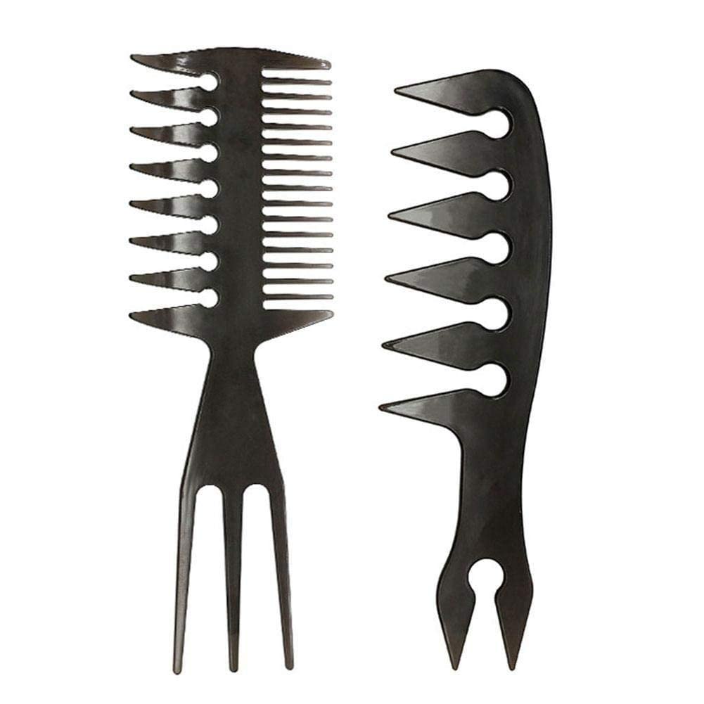 1pc Wide Teeth Hairbrush Comb for Men - Professional Beard Styling & Hairdressing Tool - Salon & Barber Accessory - Perfect for Home, Travel & Professional Grooming