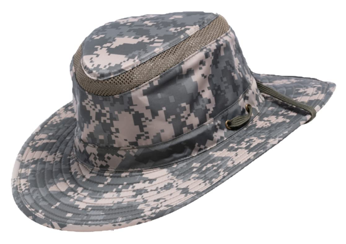 Henschel 10-Point Camper Booney Hat - Water Repellent Digital Camo for Outdoor Adventures
