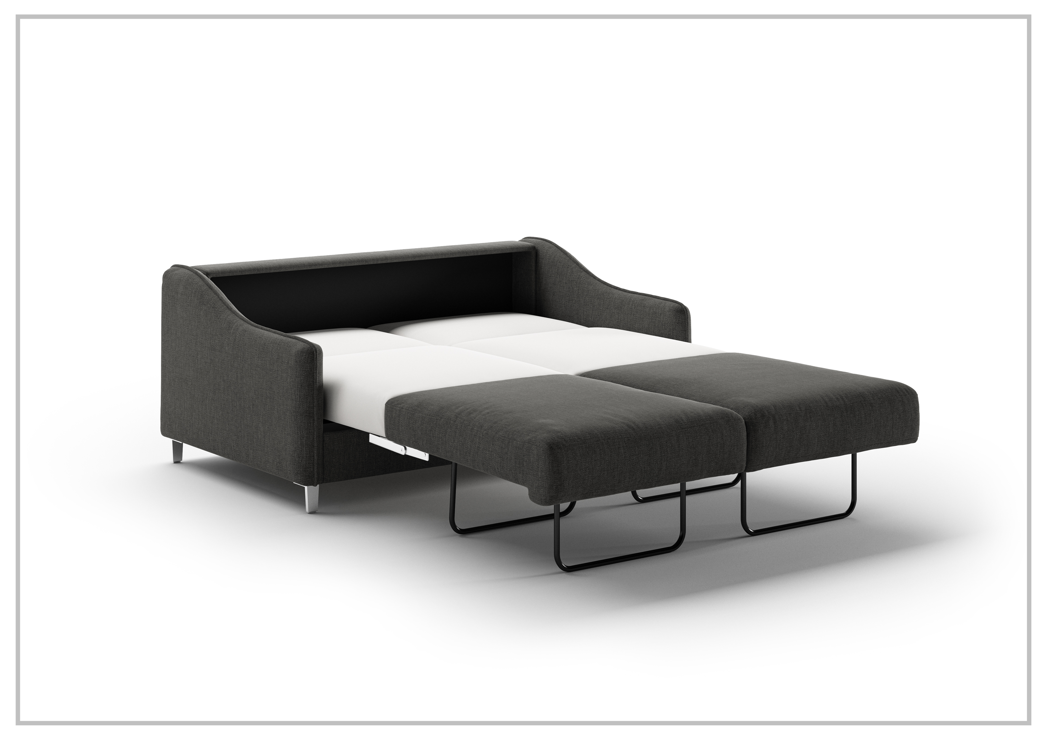 Luonto Ethos Fabric Queen Sleeper Sofa - 2 Gray Color Options | Convertible Sofa Bed for Small Spaces | Perfect for Guest Rooms, Apartments & Home Offices