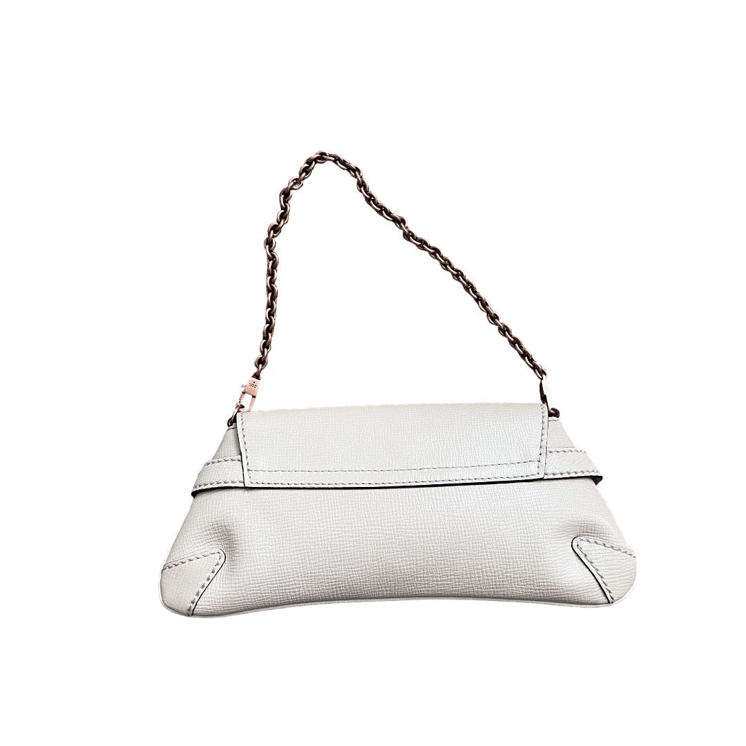 Gucci White Leather Horsebit Chain Bag - Luxury Designer Handbag for Women, Perfect for Parties, Work & Everyday Use