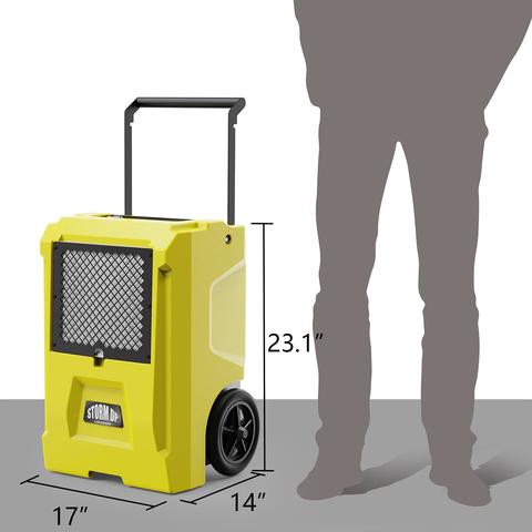 AlorAir Storm DP Smart WiFi Commercial Crawl Space Dehumidifier 50 Pints with Condensate Pump - Basement & Home Moisture Control - Perfect for Damp Areas, Water Damage Prevention & Mold Protection