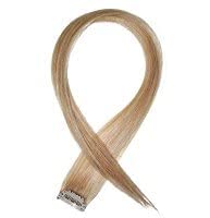 2 Pack Brown Hair Streaks & Color Highlight Hair Extensions for Women & Girls - Perfect for Parties, Cosplay & Everyday Styling