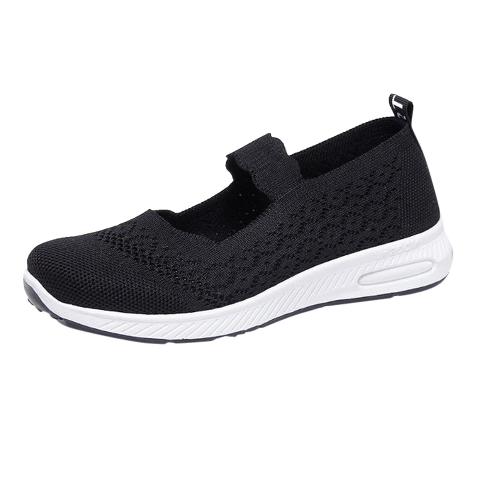 Women's Steel Toe Slip-On Wedge Sneakers - Breathable Casual Shoes for Outdoor & Work | Fashionable Comfort for Walking, Hiking & Light Duty Jobs