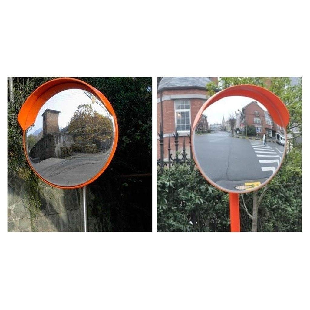 30-100cm Large Plastic Convex Safety Mirror for Supermarkets, Subway Stations & Traffic Control - 60cm Wide Angle Security Mirror for Blind Spot Visibility & Accident Prevention