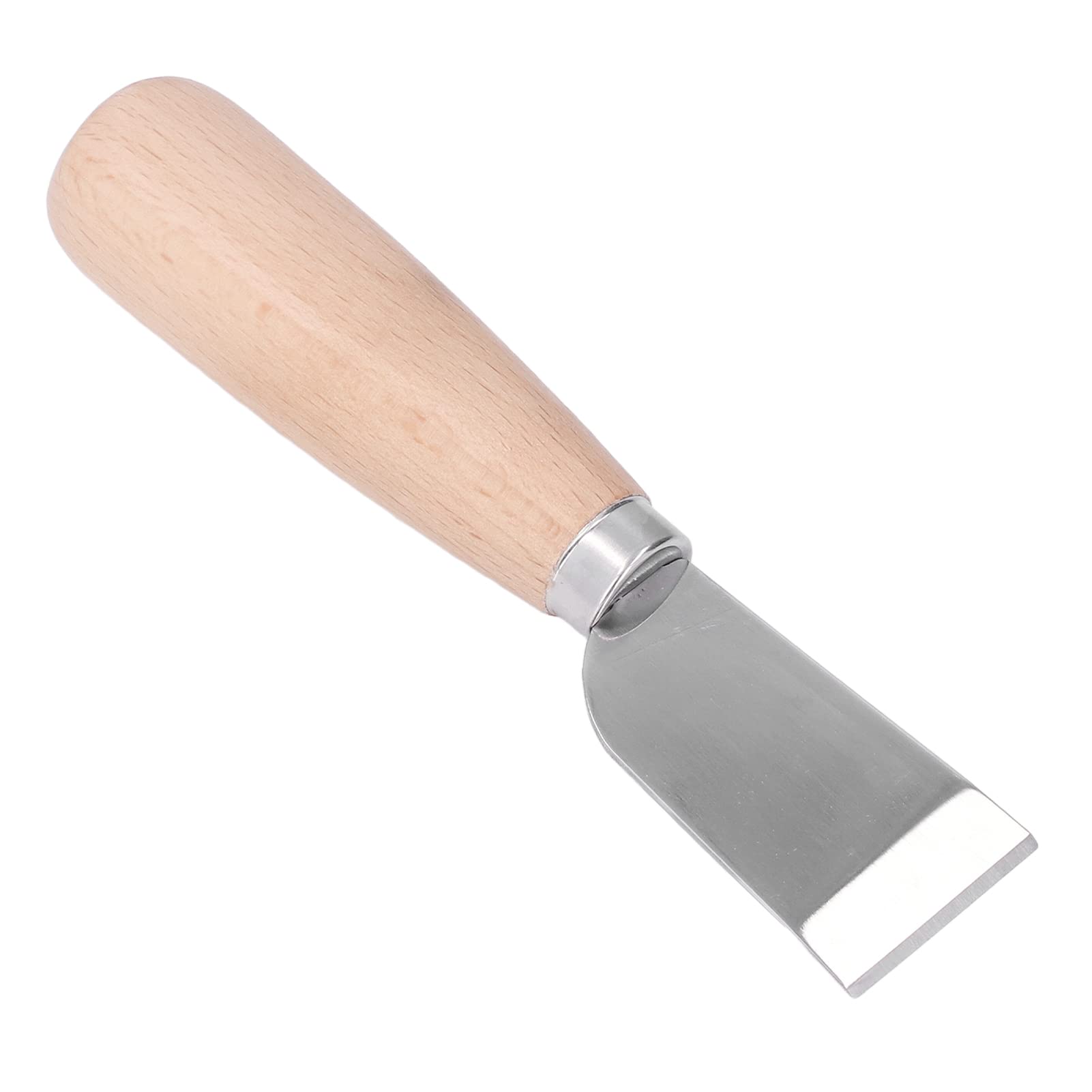 Premium Leather Cutting Knife with Ergonomic Wood Handle & Stainless Steel Blade - Professional Leather Craft Tool for Carving, Trimming & DIY Leatherworking Projects
