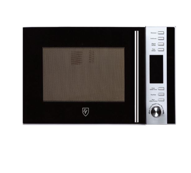 EF EFMO 8925M Countertop Microwave Oven - 1000W, 1.2 Cu. Ft, 10 Power Levels, Stainless Steel (Pre Order) - Perfect for Small Kitchens, Dorms & Offices