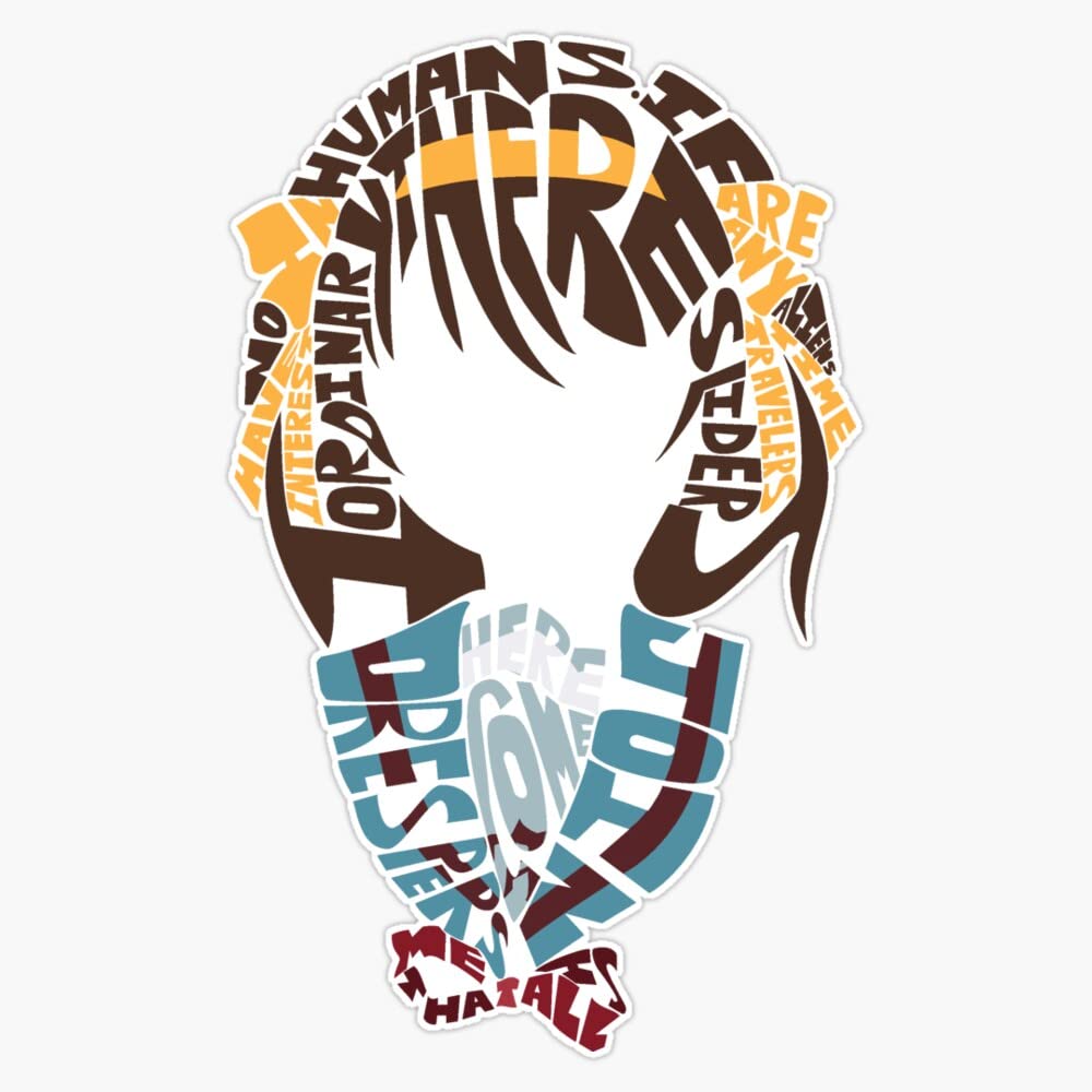 Haruhi Vinyl Bumper Sticker - 5 Inch Waterproof Decal, 6 Mil Thick Premium Quality - Perfect for Cars, Laptops, and DIY Projects