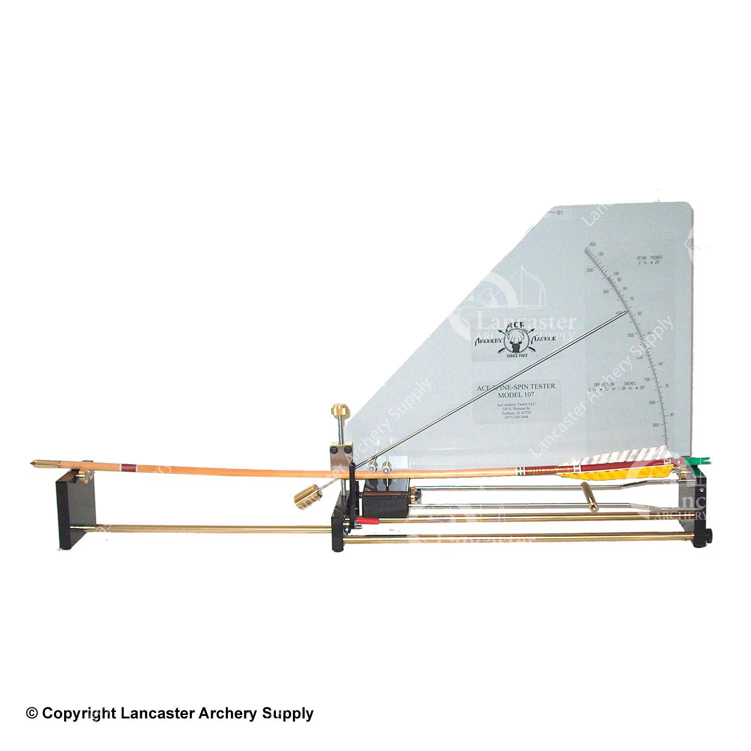Ace Archery Tackle Spine Spin Tester (Model 107) - Precision Arrow Spine Testing Tool for Bowhunting & Target Practice | Perfect for Tuning Arrows & Improving Accuracy