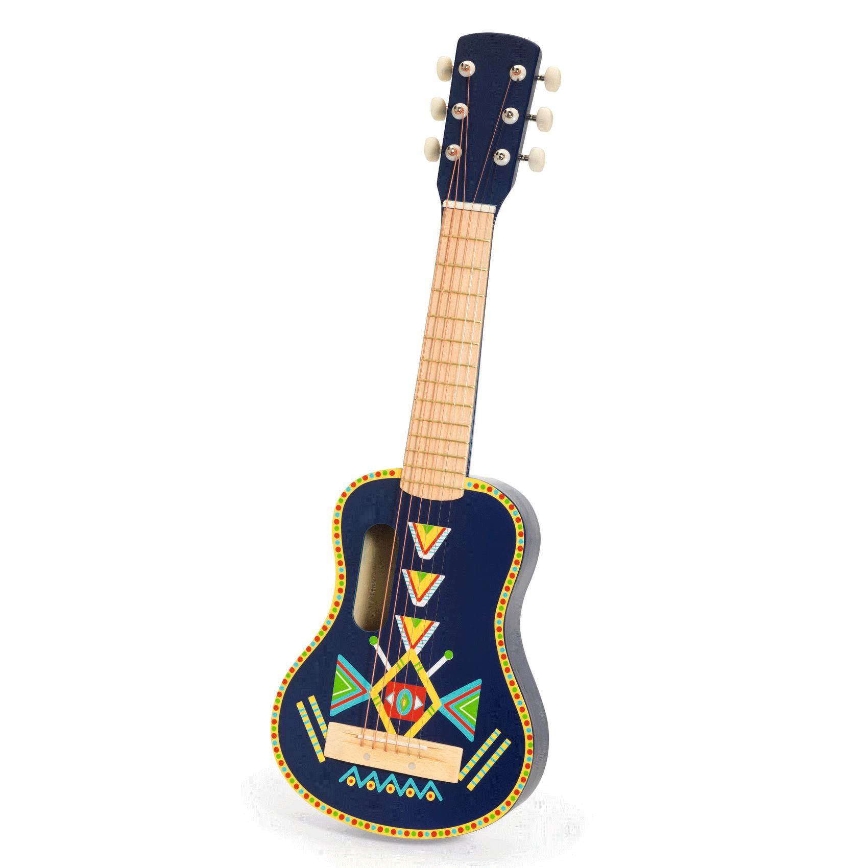 Animambo Kids Guitar with 6 Metal Strings - Musical Toy Instrument for Children by Djeco | Perfect for Beginners, Birthday Gifts & Pretend Play