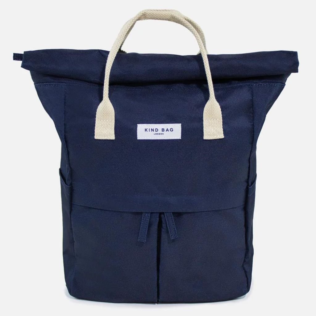 Kind Bags Hackney Medium Backpack - Waterproof Laptop Backpack for Men & Women, 15.6 Inch Business Travel Backpack with USB Charging Port - Navy Blue - Perfect for Commuting, Work & College