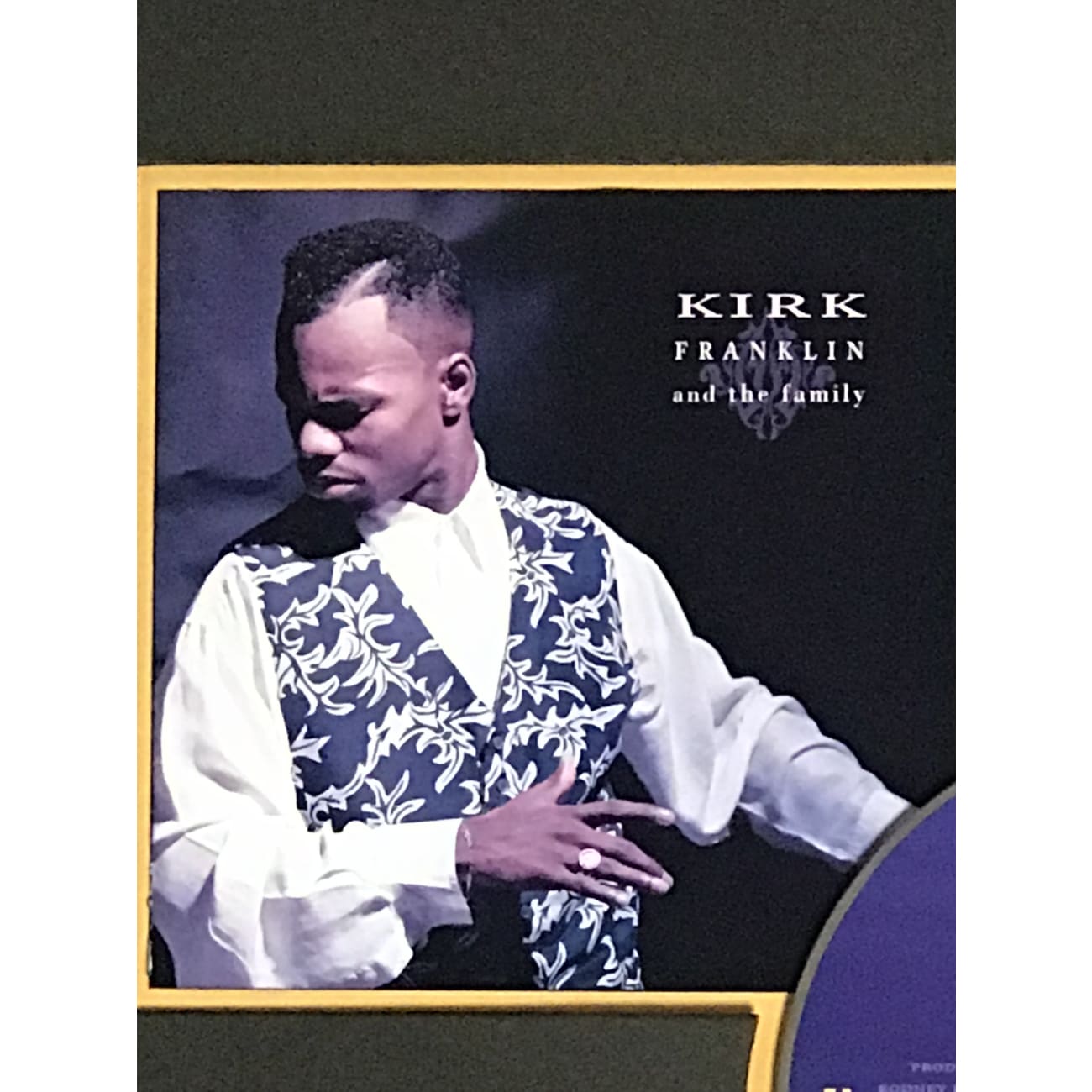 Kirk Franklin & The Family Debut Album - RIAA Certified Gold Award - Perfect for Gospel Music Fans & Collectors