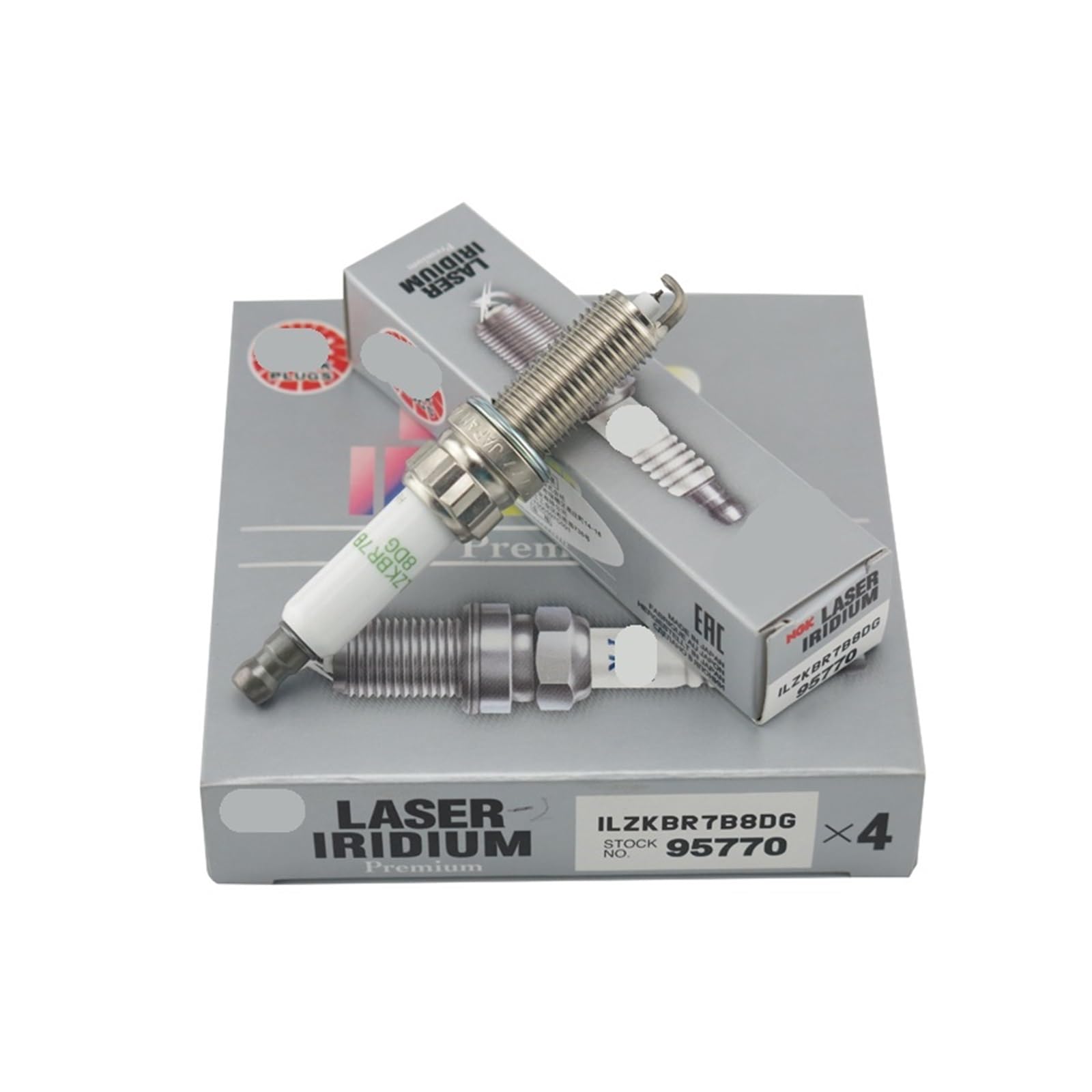 4/6 Pack Iridium Spark Plugs 95770 ILZKBR7B8DG - High Performance Spark Plugs for Cars, Trucks & SUVs - Improves Fuel Efficiency & Engine Power - Perfect for Daily Commuting & Long Road Trips
