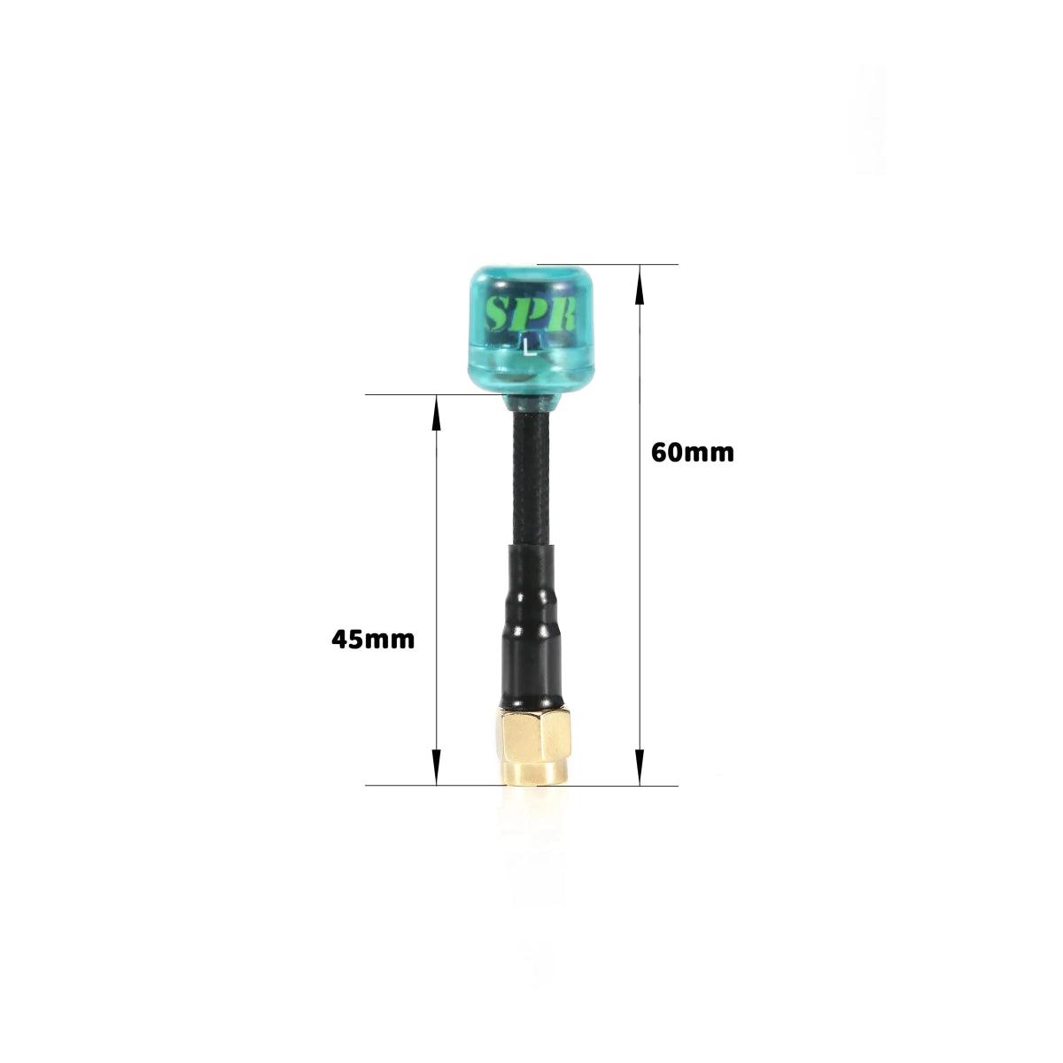 FlyFishRC Osprey 5.8GHz 60mm RP-SMA Antenna LHCP for FPV Drones - Choose Your Color - Perfect for Racing Drones and Long-Range FPV Flying