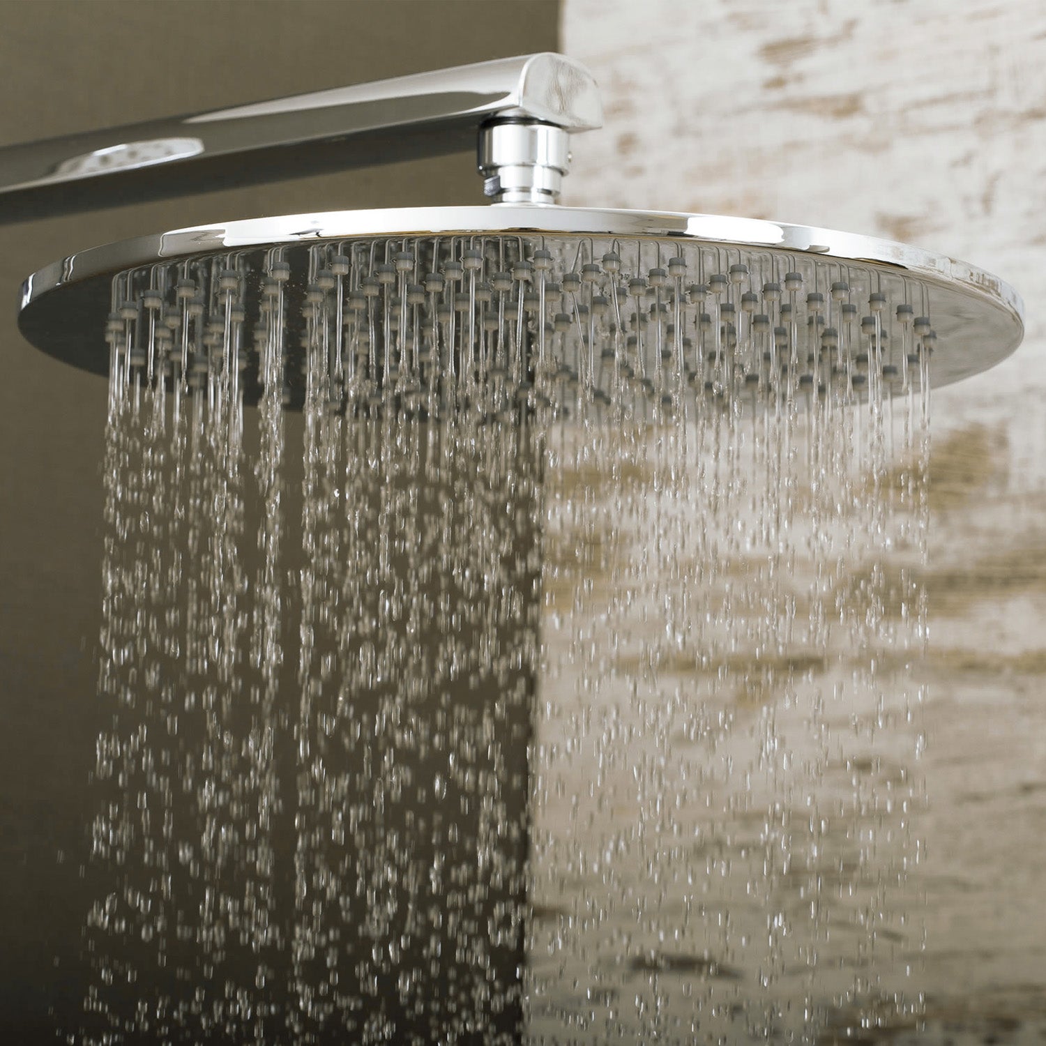 DAX 8-Inch Round Rain Shower System with 3 Adjustable Nozzles, Handheld Shower Head & Individual Controls - Wall Mount Brass Body with Chrome Finish (DAX FH8452 675) - Perfect for Luxurious Spa-Like Bathroom Experience
