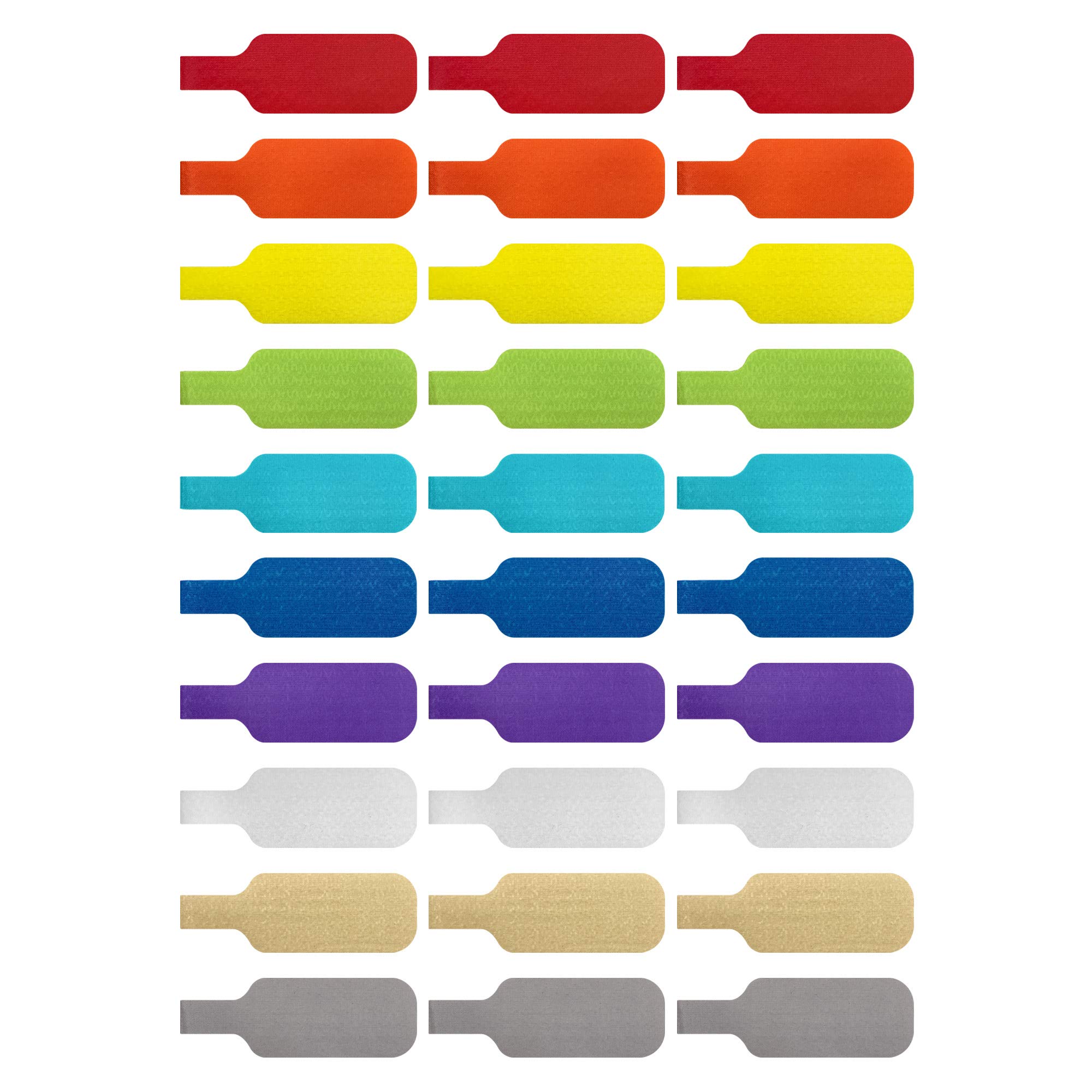 Wrap-It Storage - 30-Pack Medium Multi-Color Cable Labels for Cord & Wire Management | Write-On Tags for Home Office, Data Center & Electronics Organization | Perfect for Computer Cables, Power Cords & AV Equipment