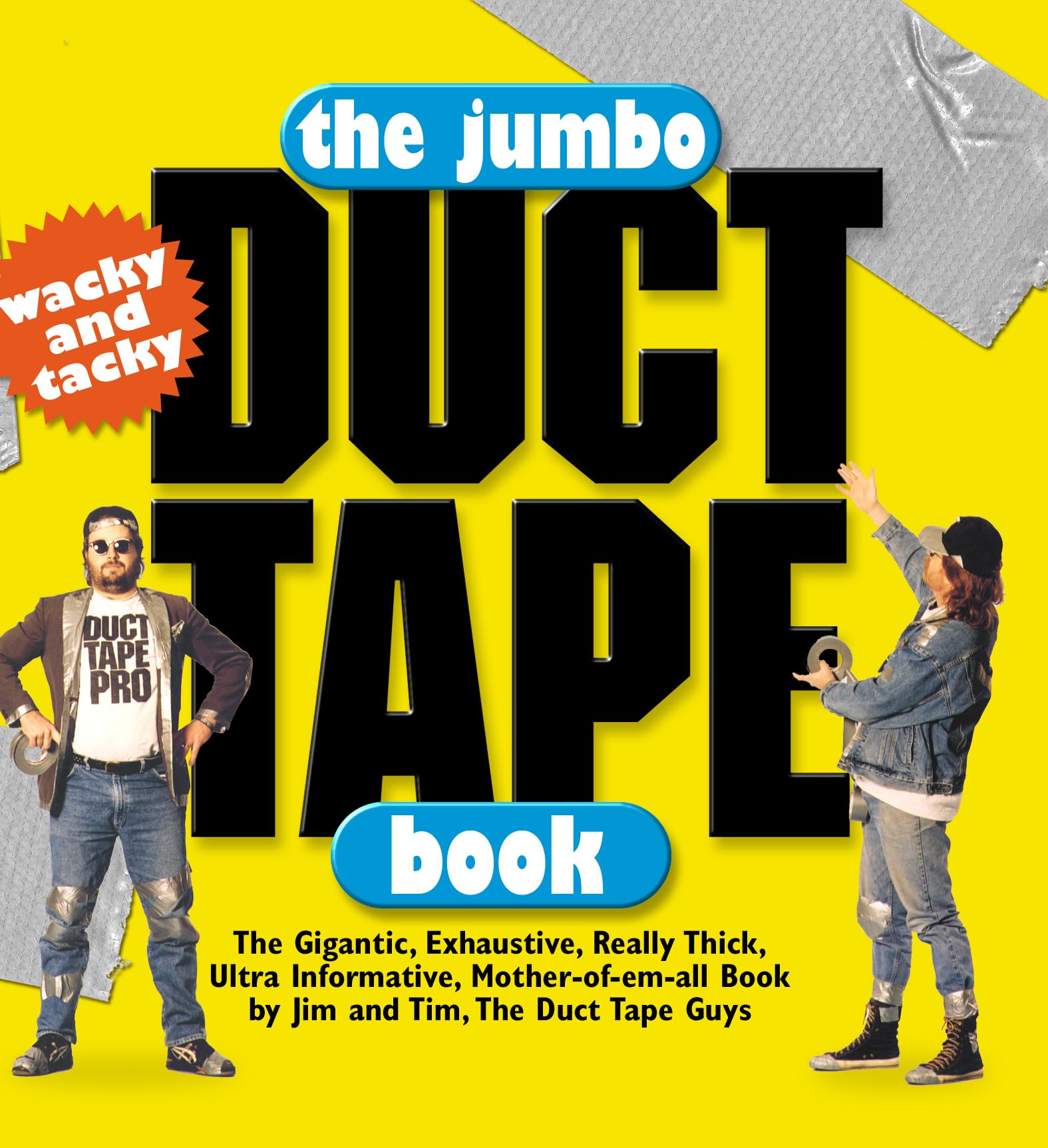 Jumbo Duct Tape Book - Heavy Duty Adhesive for Repairs, Crafts & DIY Projects | Strong Waterproof Tape for Home, Office & Outdoor Use