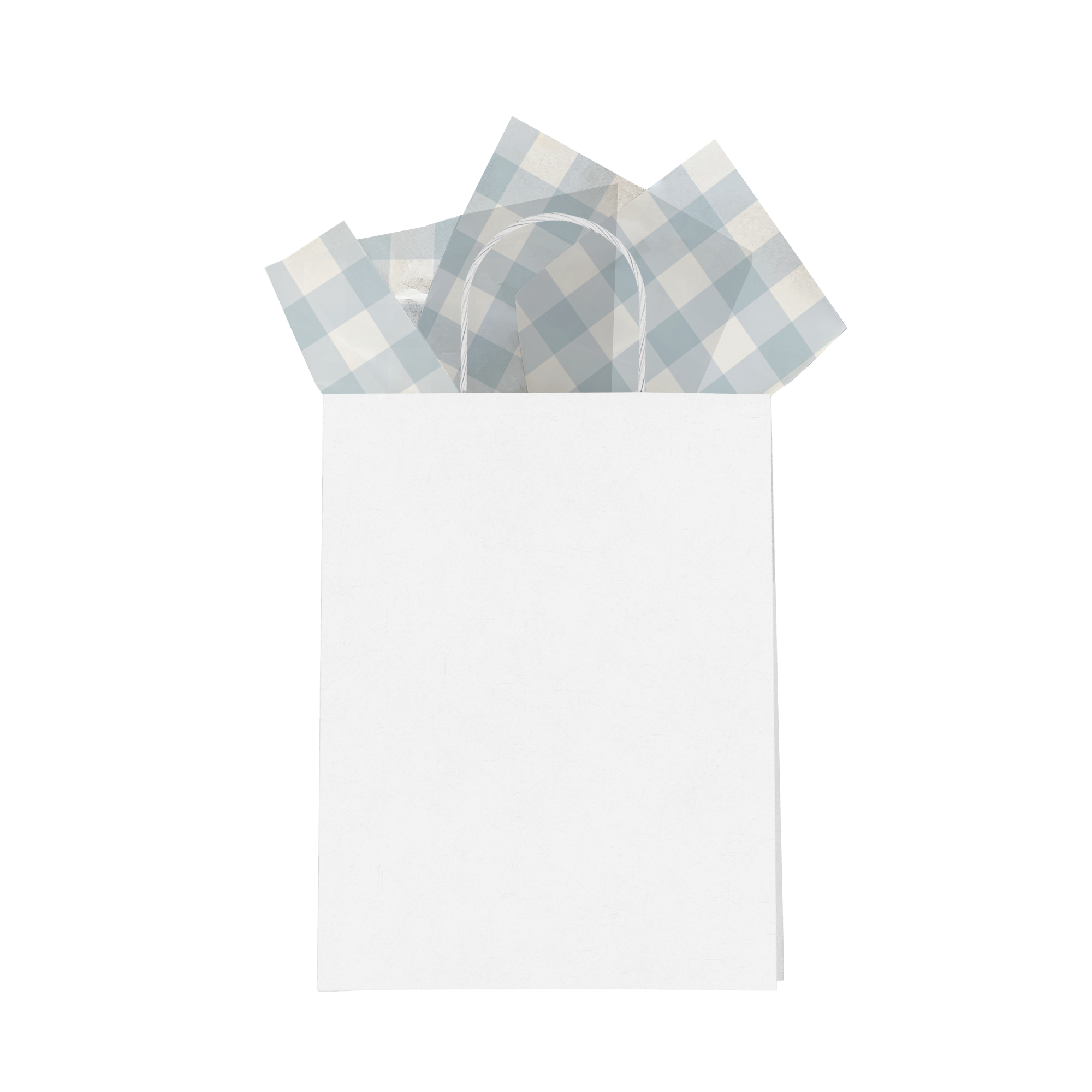 Premium Blue Gingham Printed Tissue Paper - Elegant Gift Wrapping for Bags, Boxes & Party Favors | Perfect for Birthdays, Weddings & Special Occasions