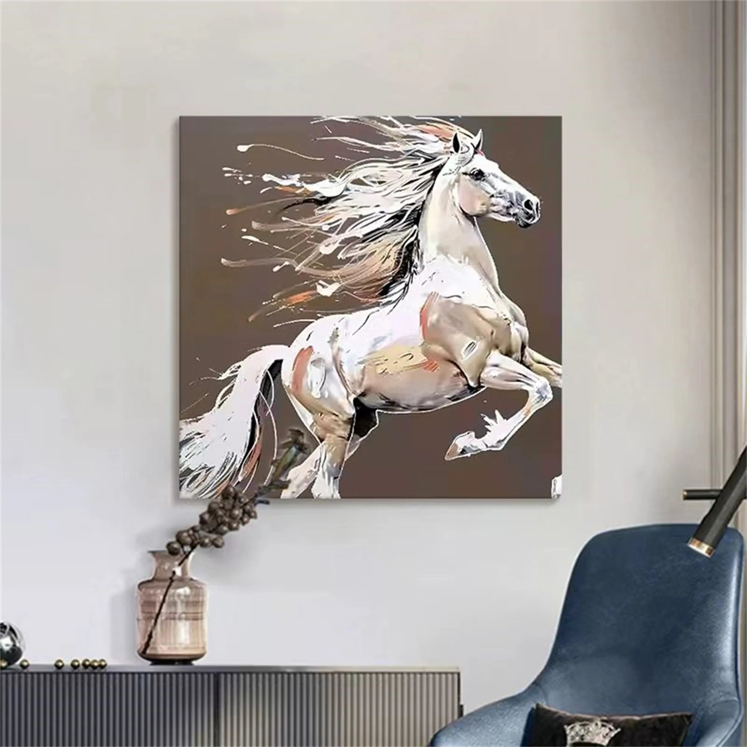 Animal Art Painting #AP032 - Handmade Wildlife Canvas Art for Home & Office Decor | Perfect for Living Room, Bedroom, and Gift Giving