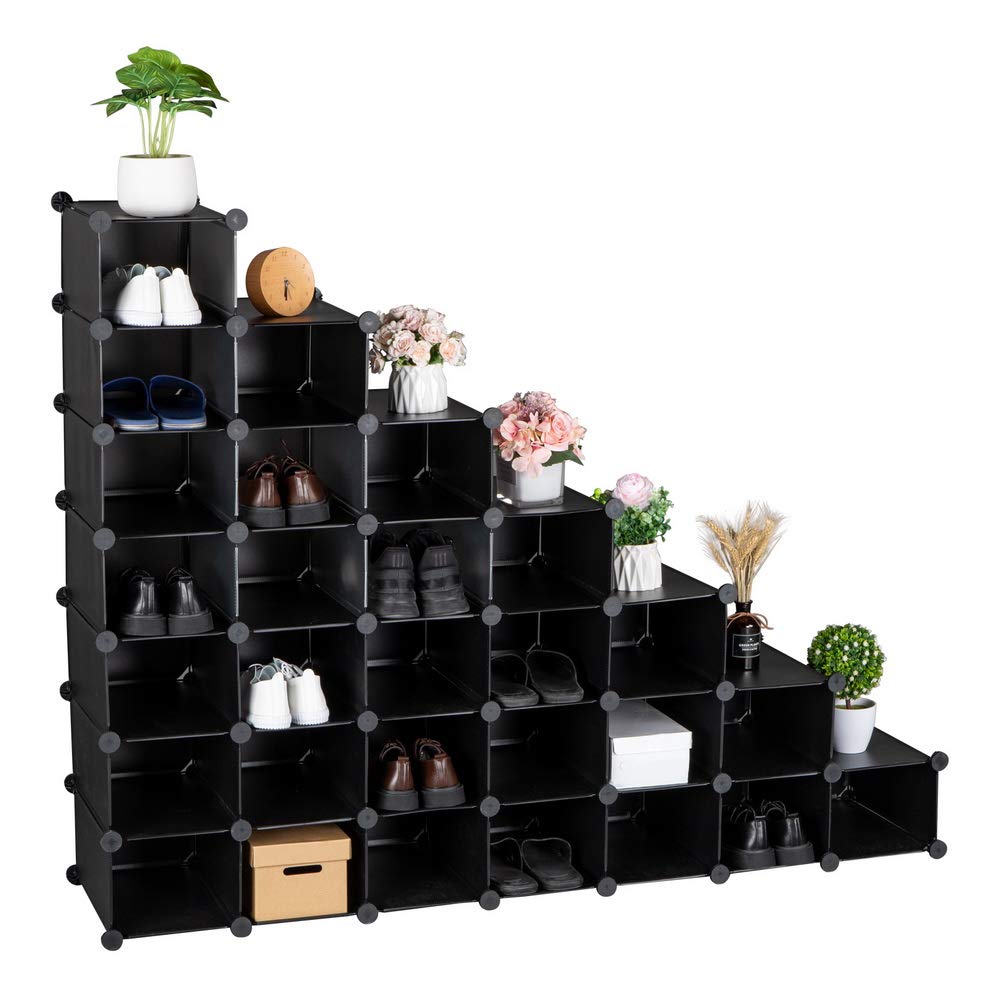 28-Cube Plastic Storage Organizer Set - 8.7